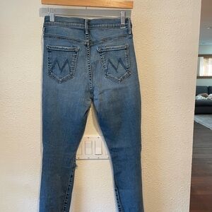 MOTHER stunner ankle step fray